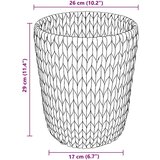  Kante za papirni otpad 2 pcs Prirodna Ø 25 x 28 5 cm Zumbul | shoptok.hr