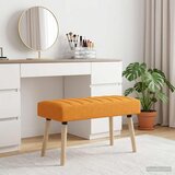  Klupa s utorima Tamno žuta 80 x 40 x 46 cm Tkanina | Eponuda.com