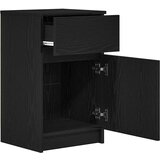 vidaXL Nočna omarica 2 kosa črna 39x35x65 cm inženirski les | Shoptok.si
