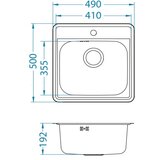 Alveus SUDOPERA MORE 20 490x500/19,2 mm | ePonuda.com