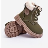 Boto Children's Trapper Boots with a Zip and Sheepskin Zilelone Marialee | shoptok.hr