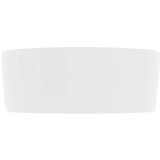  Luksuzni okrugli umivaonik mat bijeli 40 x 15 cm keramički | shoptok.hr
