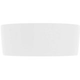  Razkošen umivalnik okrogel mat bel 40x15 cm keramičen, (21409330) | Shoptok.si