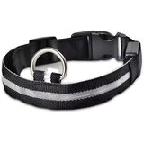 Svjetleći ovratnik za psa s USB punjenjem - Crna / XL KP30726 Cijene