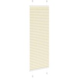 vidaXL Plisirana žaluzija Cream 45x150 cm Širina tkanine 44,4 cm | Shoptok.si