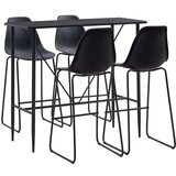  5-dijelni barski set plastični crni Cijene