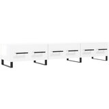 Maison Chic TV omarica - TV stojalo - Televizijska omarica visok sijaj bela 150x36x30 cm inženirski les, (21698926) Cene