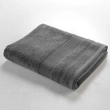 Douceur d intérieur Temno siva bombažna brisača iz frotirja 90x150 cm Tendresse – Cene