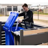 WESTMANN metalna obloga za 2 kante za smeće Planum | 2x240L | Drveni izgled | 170x90x120 cm - BRANDED IN GERMANY | shoptok.hr