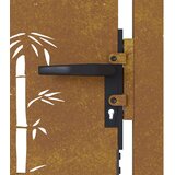  Vrata 105 x 105 cm od čelika COR-TEN s uzorkom bambusa | shoptok.hr