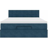 Ottoman krevet s madracem tamnoplavi 140x200 cm baršun | shoptok.hr
