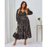 Resti Black and beige patterned women's maxi dress | Eponuda.ba