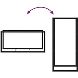 vidaXL Stalak za drva crni 55x30x116 cm čelik | shoptok.hr