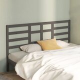  Uzglavlje za krevet sivo 186 x 4 x 104 cm od masivne borovine | shoptok.hr