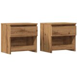  Nočna omarica 2 kosa artisan hrast 40x30x39 cm inženirski les | Shoptok.si