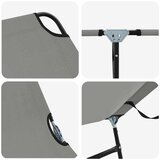  Sklopiva ležaljka za sunčanje Siva 188 x 57 x 86,5 cm Poliester | shoptok.hr