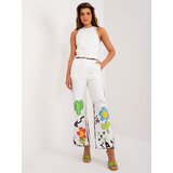 Italy Moda Trousers-DHJ-SP-18857.31-ecru Cene