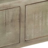  Konzolni stol od masivnog drva manga sivo-mjedeni 110x35x76 cm | shoptok.hr