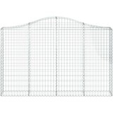  Lučne gabionske košare 13kom 200x30x120/140cm pocinčano željezo | shoptok.hr