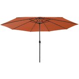  Vrtni suncobran s LED svjetlima 400 cm terakota | Eponuda.ba