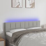  LED uzglavlje svjetlosivo 144 x 5 x 78/88 cm od tkanine | shoptok.hr