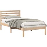  Krevetna konstrukcija Smeđa 90 x 200 cm Čvrsto borovo drvo | shoptok.hr