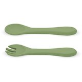 Petite&Mars Silikonska žlica i vilica 6 m+ Take&Match, Sweet Pea | shoptok.hr