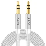 3.5 mm audio kabl silver 1m