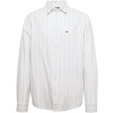 Tommy Jeans Srajca svetlo siva / biserno bela | Shoptok.si