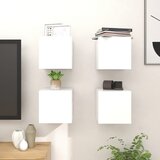 vidaXL Stenske TV omarice 4 kosi bele 30,5x30x30 cm, (20913407) | Shoptok.si
