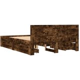  Okvir za krevet s uzglavljem boja hrasta 120x200 cm drveni | Eponuda.com