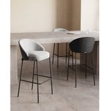 Kave Home Črno-siv barski stol (višina sedeža 77 cm) Eamy – | Shoptok.si