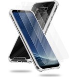 Cadorabo ohišje in 2x kaljeno zaščitno steklo, združljivo s Samsungom v prozornem - hibridnem zaščitnem pokrovu s silikonskim robom TPU in akrilnim steklom, (20566663) Cene
