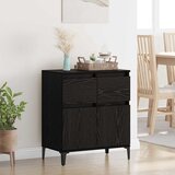  Kreveta Crni hrast 60 x 35 x 70 cm Obrađeno drvo i čelik | shoptok.hr