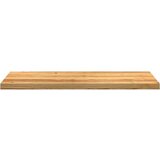  Okenske police 2 kosa svetlo rjava 110x40x2 cm trdna hrastovina | Shoptok.si