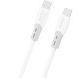 Dudao Napajalni kabel L25SC USB - C / USB - C 60W 1m - Bela Cene