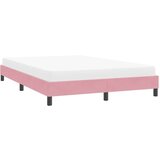  posteljni okvir brez vzmetnice roza 140x210 cm žamet, (21829376) | Shoptok.si