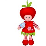 Magic Toys Lutka s telesom iz krp v jabolčnem kostumu 36cm | Shoptok.si