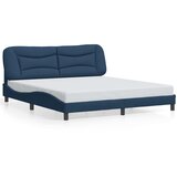 Maison Chic Posteljni okvir - Dvoposteljna postelja - Zakonska postelja brez vzmetnice moder 180x200 cm blago-J4022, (21768955) | Shoptok.si