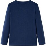  Dječja majica s dugim rukavima modra prošarana 104 | shoptok.hr