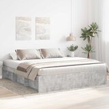  Okvir za krevet siva boja betona 200x200 cm | shoptok.hr