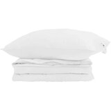  2-u-1 Punionica s jastukom 2 kom. Bijelo Perje Bijela 155 x 220 cm | Shoptok.si