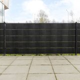 Balkonski zasloni 5 kom crni 255 x 19 cm od poliratana | shoptok.hr