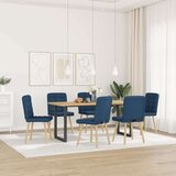  Jedilni stoli 6 kosov modro blago, (21822199) | Shoptok.si