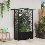  Povišeni krevet s mrežom i krovom Crna 122 x 40 x 141 cm PP | shoptok.hr
