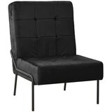 vidaXL Stol za sproščanje 65x79x87 cm črn žamet, (21824973) | Shoptok.si