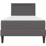  Okvir za krevet s LED trakama s uzglavljem Umjetna koža - Siva 80 x 200 cm | shoptok.hr