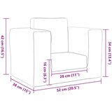  Dječji kauč na razvlačenje plavi mekani plišani | shoptok.hr