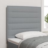 vidaXL LED Glava z Naslonom Linije Oblikovanje Svetlo Siva 80 cm Tkanina u