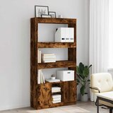  Visoka komoda boja hrasta 92x33x180 cm konstruirano drvo | shoptok.hr